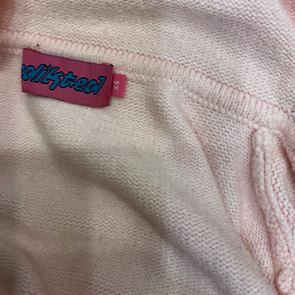 EDIKTED Pink Desiree flare bottom and zip up long sleeve - Picture 4 of 6